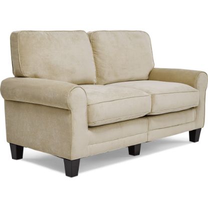 Picture of Serta RTA Copenhagen Collection Fabric Loveseat Sofa, 61inW, Vanity Beige