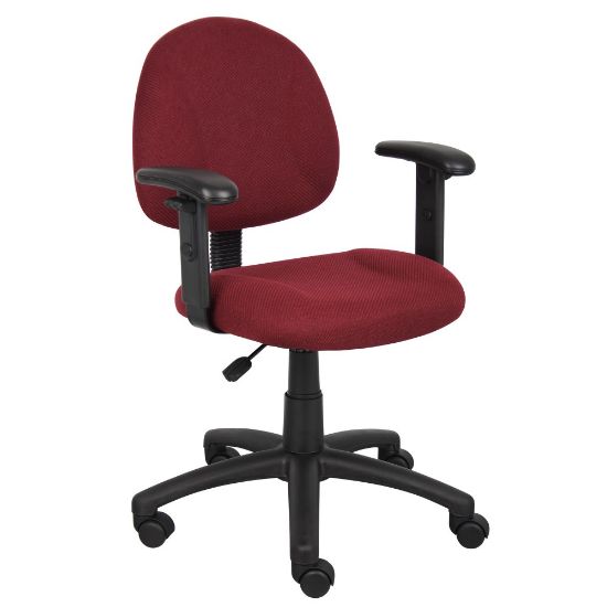 Picture of Boss Office Products Posture Mid-Back Task Chair, Black/Burgundy