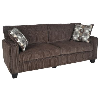 Picture of Serta RTA San Paolo Collection Fabric Sofa, 78inW, Mink Brown