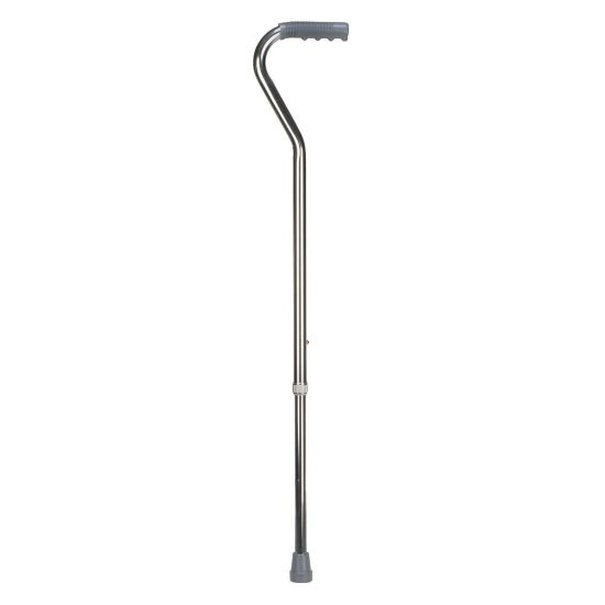 Picture of Brazos DMI Adjustable Offset-Handle Aluminum Walking Cane, 31in - 40in, Silver