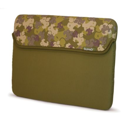 Picture of SUMO Camo 13in Macbook Sleeve - 10in x 13.5in x 1in - Neoprene - Green