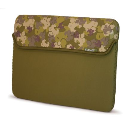 Picture of Sumo Neoprene Sleeve With 14.1in Laptop Pocket, Camo, Green, ME-SUMO66159M