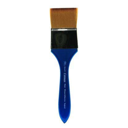 Picture of Winsor & Newton Cotman Watercolor Paint Brush, 2in, Wash Bristle, Synthetic, Blue