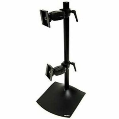 Picture of Ergotron DS100 Series Freestanding Dual Monitor Stand - Up to 46lb - Up to 24in Flat Panel Display - Black