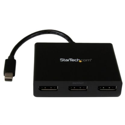 Picture of StarTech.com 3-Port Multi Monitor Adapter - Mini DisplayPort 1.2 to DisplayPort MST Hub - Triple 1080p/Dual 4K - Windows Extended Desktop