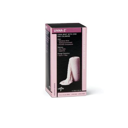 Picture of Medline Unna-Z Unna Boot Bandages, With Calamine, 4in x 10 Yd., White, Case Of 12