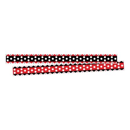 Picture of Barker Creek Double-Sided Border Strips, 3in x 35in, Just Dotty, Set Of 24