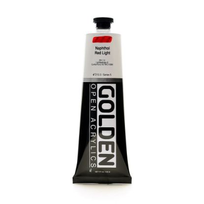 Picture of Golden OPEN Acrylic Paint, 5 Oz Tube, Naphthol Red Light