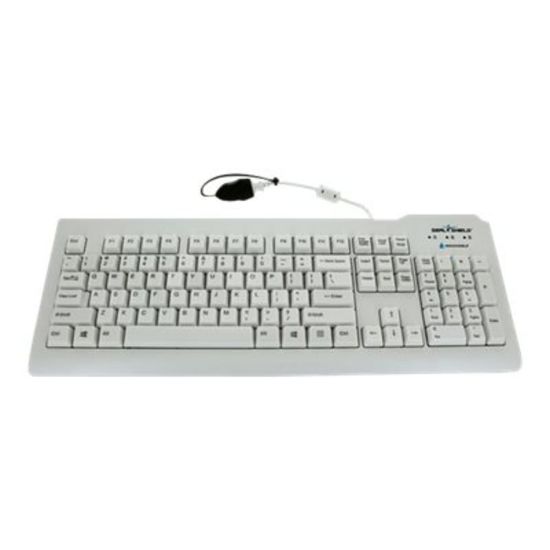 Picture of Seal Shield Silver Seal Medical-Grade Wired Keyboard, White