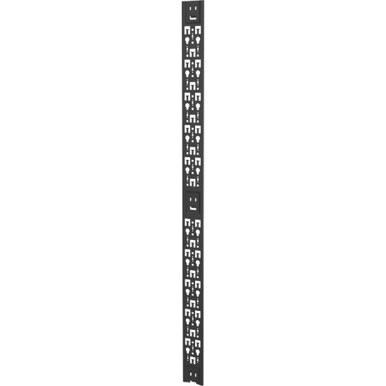 Picture of Vertiv VR 42U 4in Wide PDU/Cable Management Bracket Black - Black - 2 Pack - 42U Rack Height - Metal