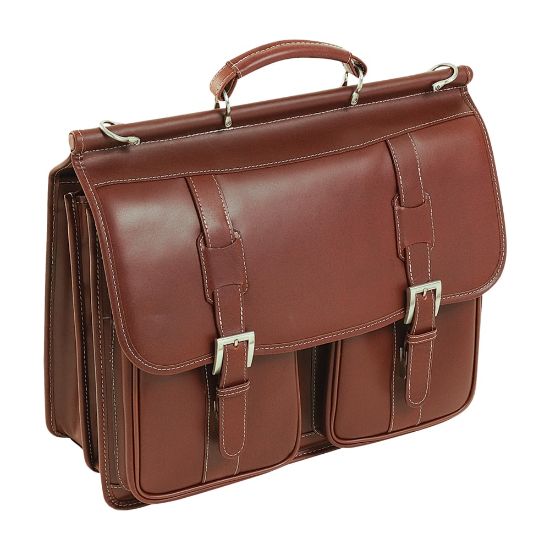 Picture of Siamod Signorini Leather Laptop Case For 15in Laptops, Cognac