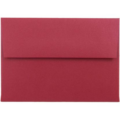 Picture of JAM Paper Envelopes, #4 Bar (A1), Gummed Seal, Red Metallic, Pack Of 25