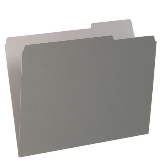 Picture of Pendaflex 1/3-Cut Color Interior Folders, Letter Size, Gray, Box Of 100