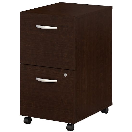 Picture of Bush Business Furniture Components 21inD Vertical 2-Drawer Mobile File Cabinet, Mocha Cherry, Standard Delivery