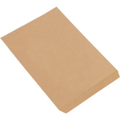 Picture of Partners Brand Flat Merchandise Bags, 10inW x 13inD, Kraft, Case Of 1,000