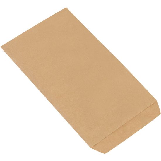 Picture of Partners Brand Flat Merchandise Bags, 6 1/4inW x 9 1/4inD, Kraft, Case Of 3,000