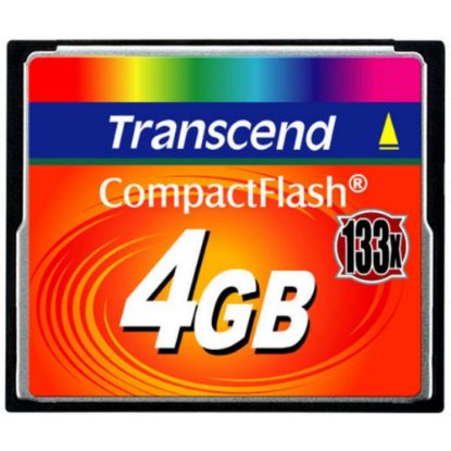 Picture of Transcend 4GB CompactFlash Card (133x) - 4 GB