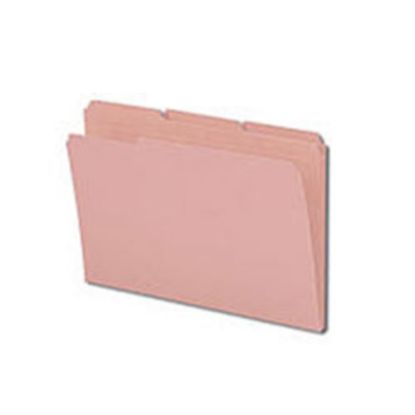 Picture of Smead 1/3-Cut 2-Ply Color File Folders, Legal Size, Pink, Box Of 100