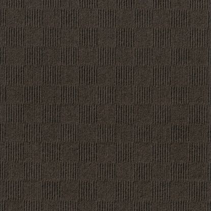 Picture of Foss Floors Crochet Peel & Stick Carpet Tiles, 24in x 24in, Mocha, Set Of 15 Tiles