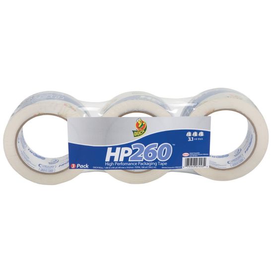 Picture of Duck HP260 Packaging Tape, 2in x 60 Yd., Clear, Pack Of 3 Rolls