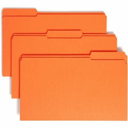 Picture of Smead 1/3-Cut 2-Ply Color File Folders, Legal Size, Orange, Box Of 100