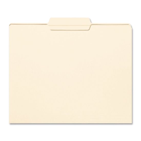 Picture of Smead File Folders, Letter Size, 1/3 Cut, Center Tab Cut, Manila, Box Of 100