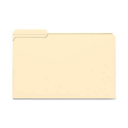 Picture of Smead File Folders, Reinforced Tab, 1/3 Cut, Left Position, Legal Size, Manila, Box Of 100