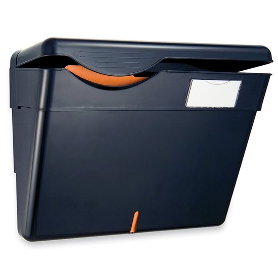 Picture of OIC Security Wall File With Lid, Letter Size, Black