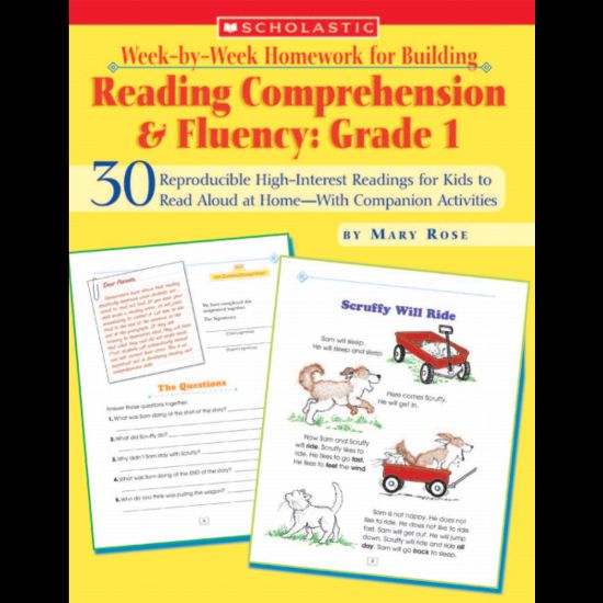 Picture of Scholastic Week-by-Week Homework For Building Reading Comprehension & Fluency - Grade 1