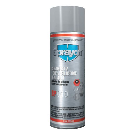 Picture of Sprayon RTV Silicone Sealant Aerosol Spray, 8 Oz, Case Of 12 Cans