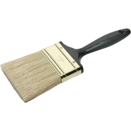 Picture of SKILCRAFT Professional Grade Multipurpose Paint Brush, 26, Flat Bristle, Natural, Ebony (AbilityOne 8020-01-596-4248)