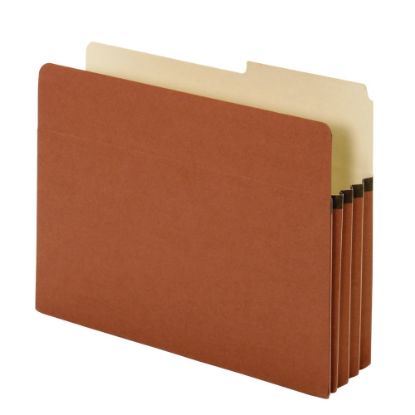 Picture of Pendaflex Redrope Expanding File Pockets, 3 1/2in Expansion, Letter Size, Brown, Box Of 25 File Pockets