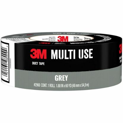 Picture of Scotch Multi-Use Duct Tape 1.88in x 60 yd, Gray - 1.88in Width x 60 yd Length - 3in Core - 1 Roll - Silver