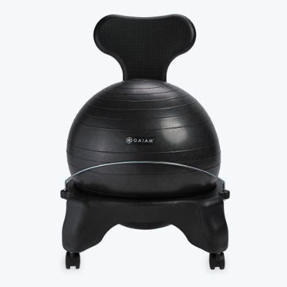 Picture of Gaiam Classic Balance Ball Chair, Gray