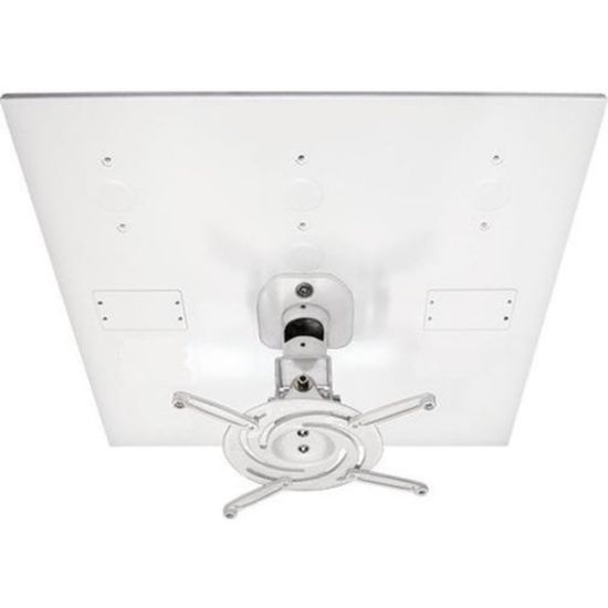 Picture of Amer Mounts Universal Drop Ceiling Projector Mount. Replaces 2ftx2ft Ceiling Tiles - Supports up to 30lb load, 360 degree rotation, 180 degree tilt