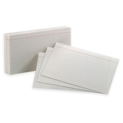 Picture of Oxford Brand White Index Cards, Ruled, 5in x 8in, Pack Of 100