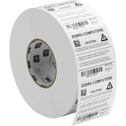 Picture of Zebra Z-Ultimate 3000T Thermal Transfer Labels, 4in x 6in, White, 460 Per Roll, Case of 4 Rolls