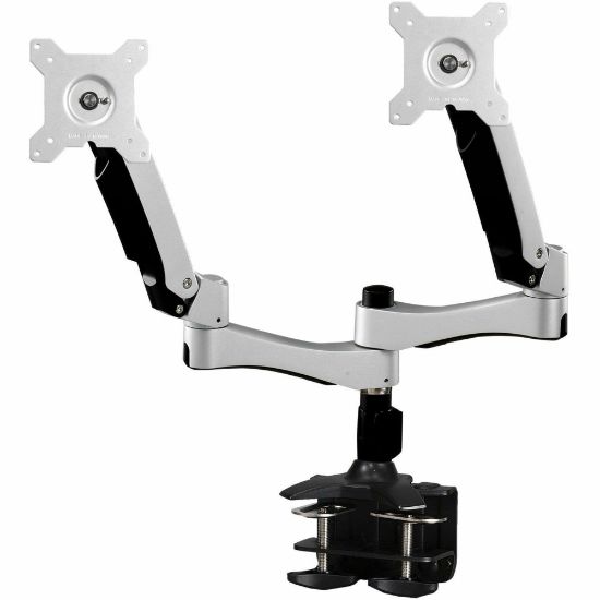 Picture of Amer Mounts Dual Articulating Monitor Arm. Supports two 15in-26in LCD/LED Flat Panel Screens - Supports up to 22lb monitors, +90/- 20 degree tilt and VESA 75/100