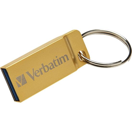 Picture of Verbatim 32GB Metal Executive USB 3.0 Flash Drive - Gold - 32 GBUSB 3.0 - Gold