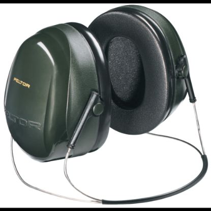 Picture of Optime 101 Earmuffs, 26 dB NRR, Dark Green, Behind the Head