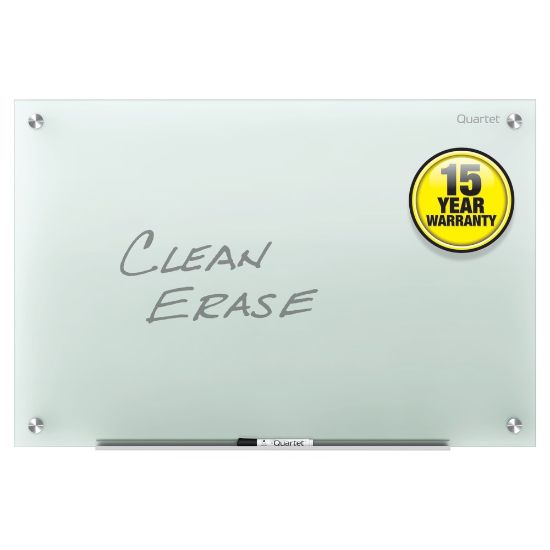 Picture of Quartet Infinity Glass Unframed Non-Magnetic Dry-Erase Whiteboard, 18in x 24in, Frosted White