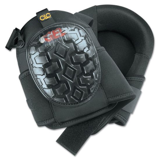 Picture of Professional Gel Kneepads, Elastic Upper Straps w/ Buckle-Style Fasteners, Black