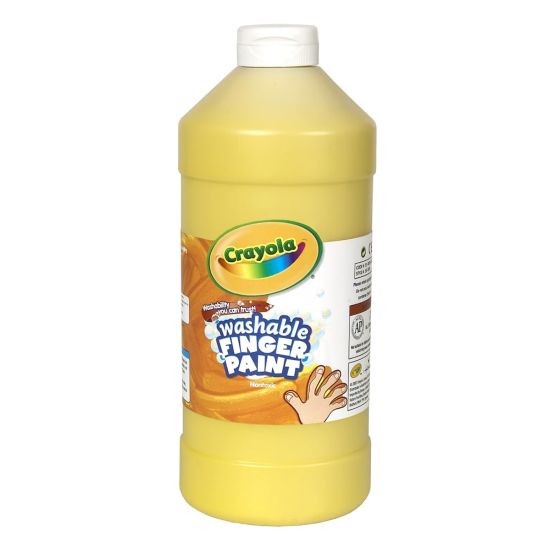 Picture of Crayola Washable Finger Paint, 32 Oz., Yellow