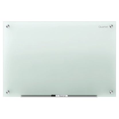 Picture of Quartet Infinity Tempered Glass Unframed Non-Magnetic Dry-Erase Whiteboard, 48in x 36in, Frosted