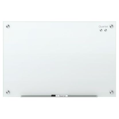 Picture of Quartet Infinity Magnetic Glass Unframed Dry-Erase Whiteboard, 72in x 48in, White