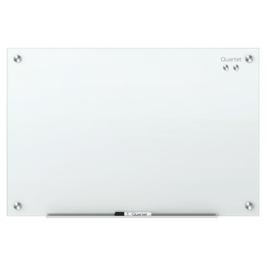 Picture of Quartet Infinity Magnetic Glass Unframed Dry-Erase Whiteboard, 72in x 48in, White