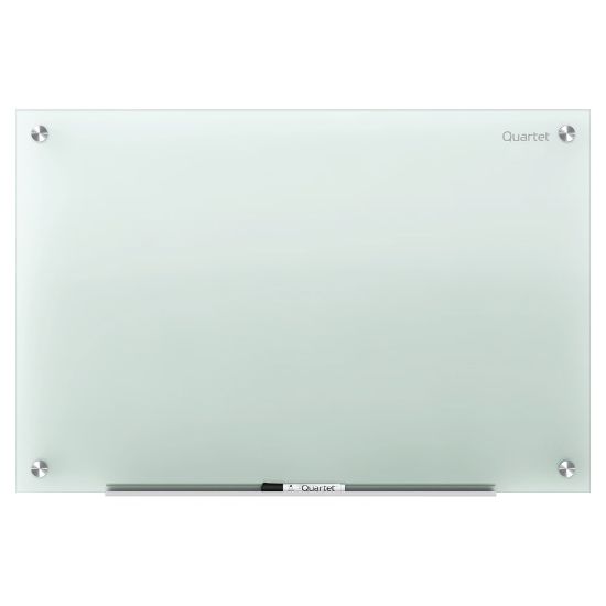 Picture of Quartet Infinity Glass Unframed Non-Magnetic Dry-Erase Whiteboard, 96in x 48in, Frosted White