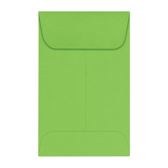 Picture of LUX Coin Envelopes, #1, Gummed Seal, Limelight, Pack Of 1,000