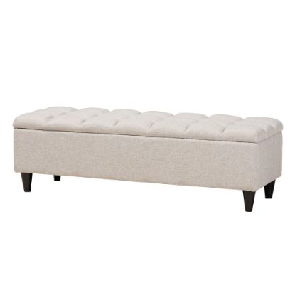 Picture of Baxton Studio Brette Ottoman, Beige