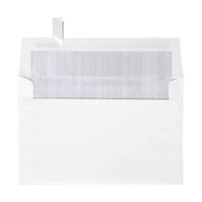 Picture of LUX Invitation Envelopes, A9, Peel & Press Closure, Silver/White, Pack Of 500